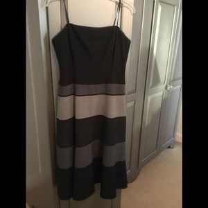BCBG/Max Azria strapless color-block dress, Sz 8